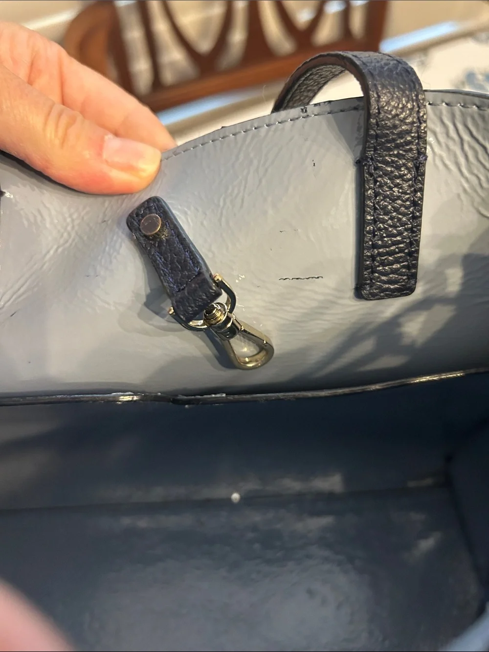 kate spade Black Pebbled Leather Tote with Shoulder Strap